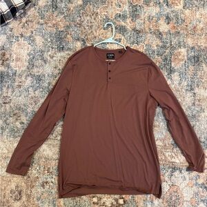 GAP Men's Brown Long Sleeve Shirt
